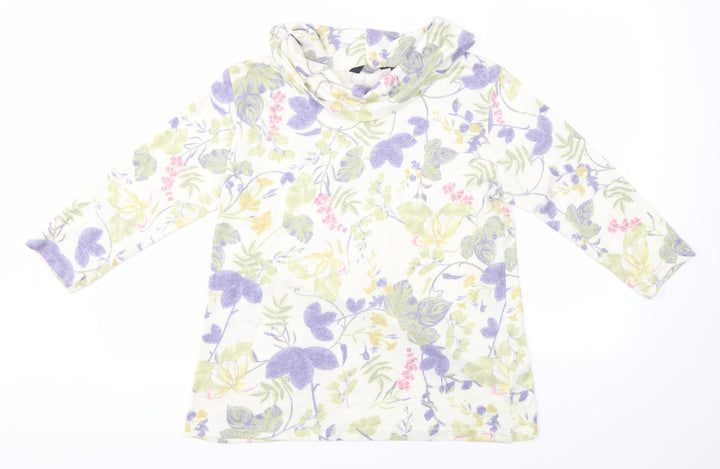 ISLE Womens Multicoloured Floral  Pullover Jumper Size M