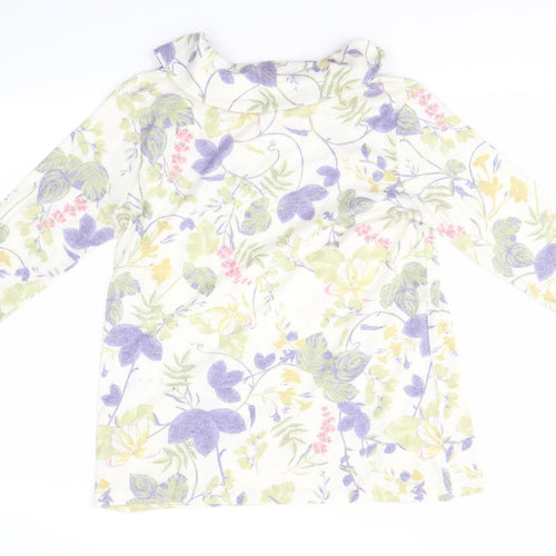 ISLE Womens Multicoloured Floral  Pullover Jumper Size M