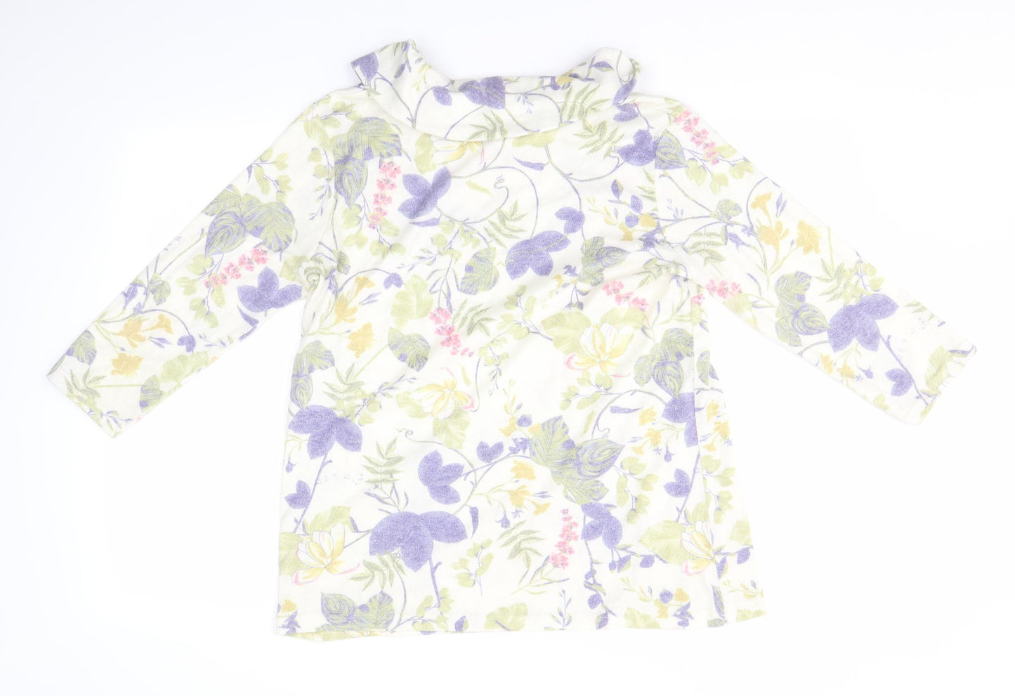 ISLE Womens Multicoloured Floral  Pullover Jumper Size M