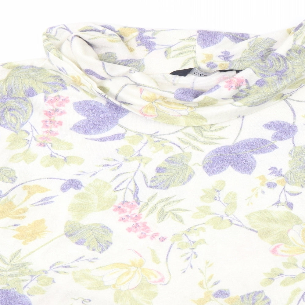 ISLE Womens Multicoloured Floral  Pullover Jumper Size M