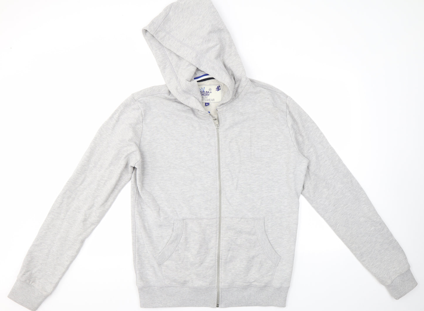Superdry Mens Grey   Full Zip Hoodie Size L  - Idris Elba