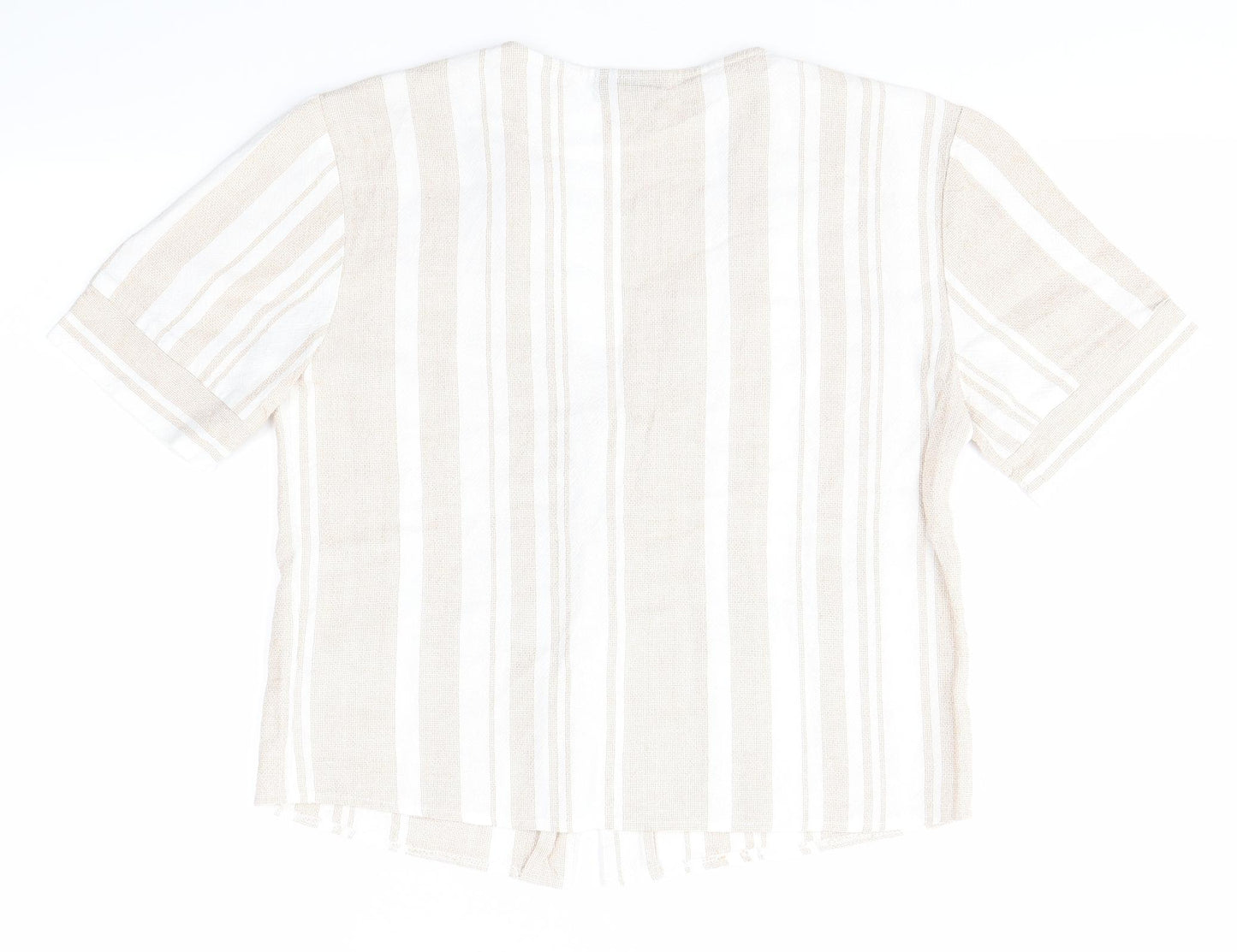 Topshop Womens Multicoloured Striped  Cardigan Jumper Size 8