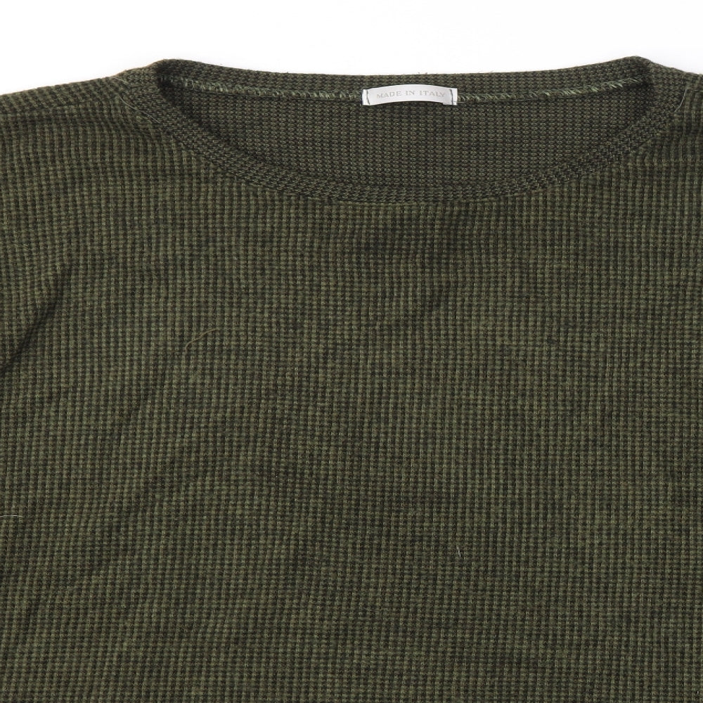 Made in Italy Womens Green   Pullover Jumper Size L