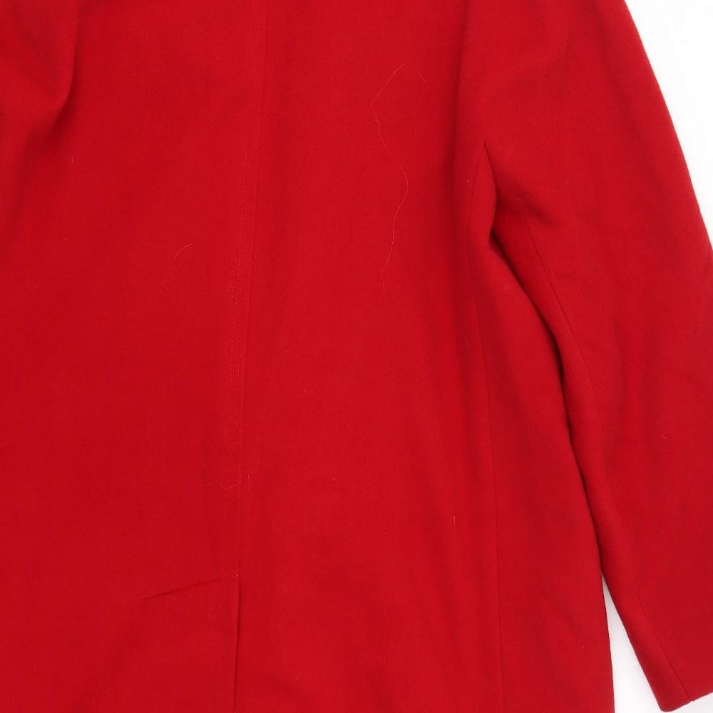 Windsmoor Womens Red   Overcoat Coat Size 14