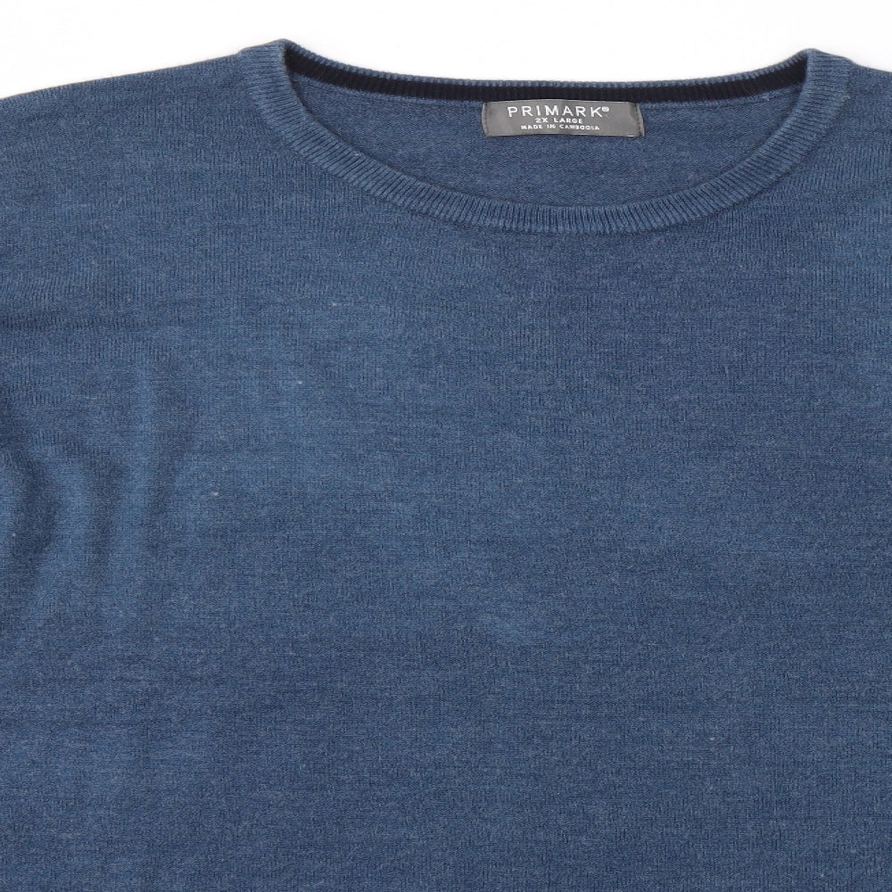Primark Mens Blue   Pullover Jumper Size 2XL