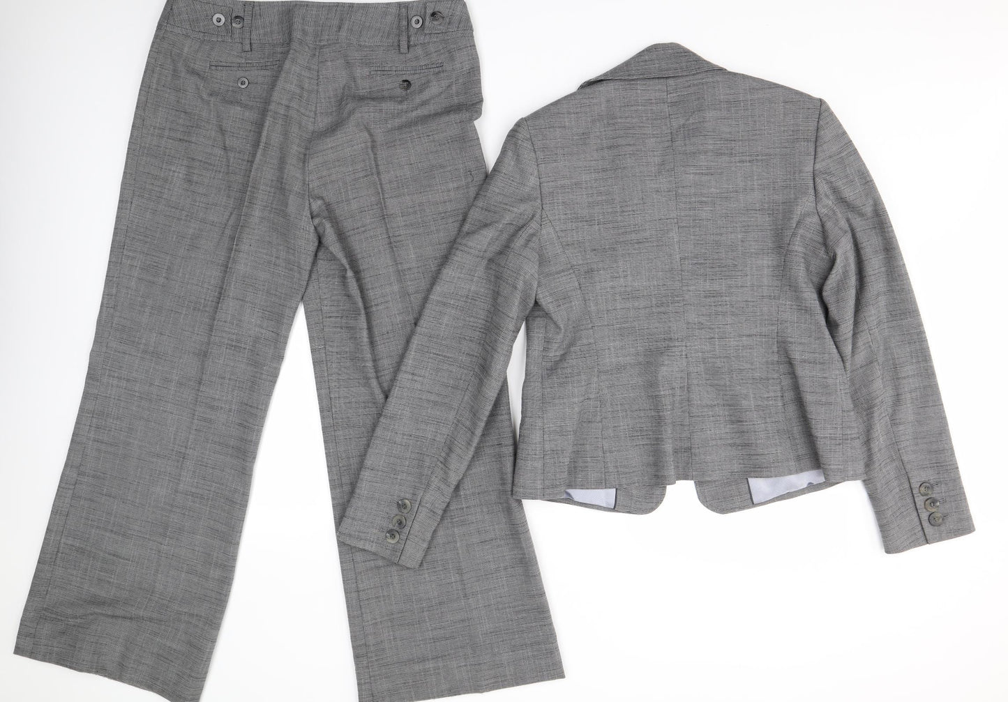 NEXT` Womens Grey   Trouser Suit Suit Set Size 12 L28 in