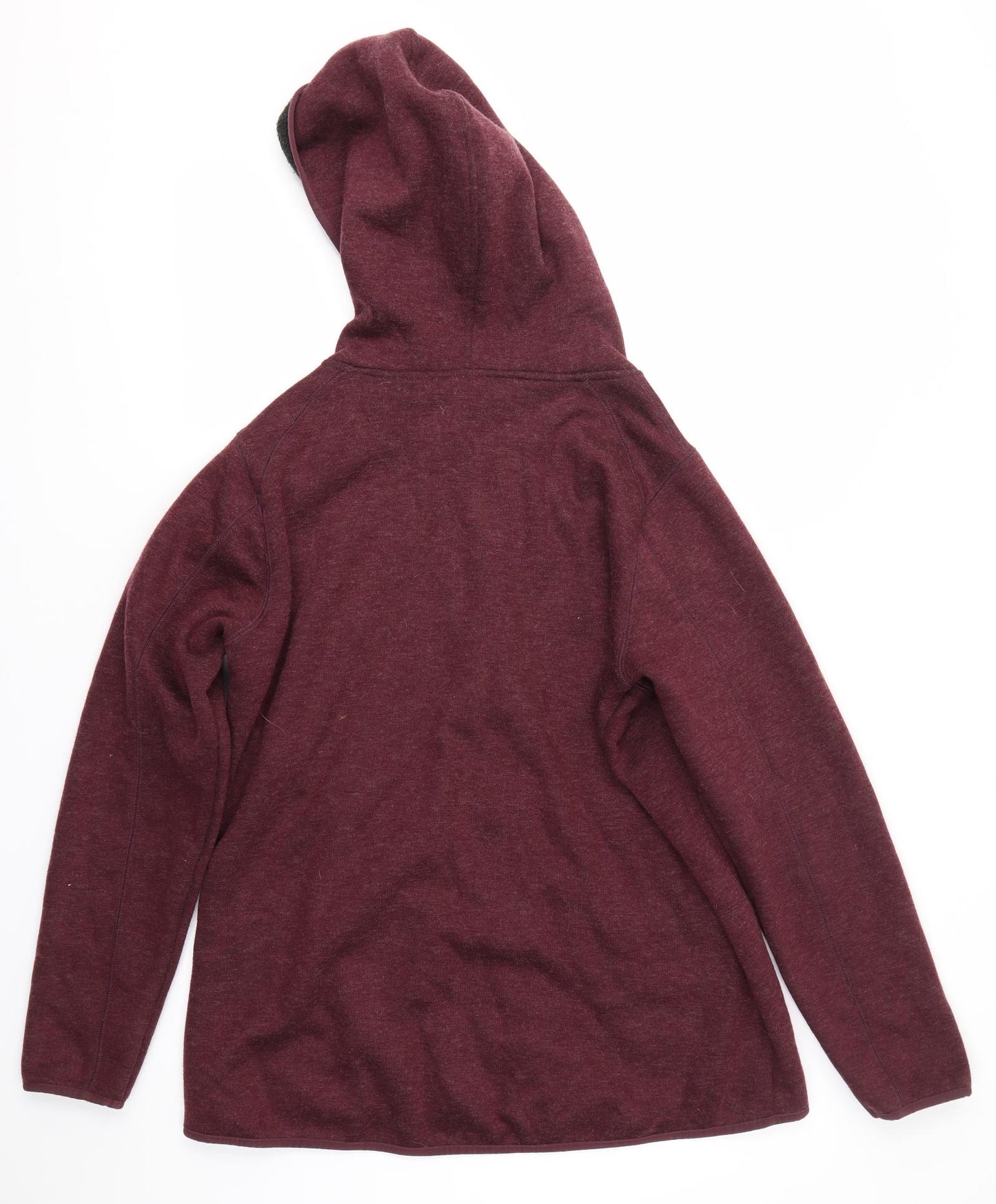 M&S Womens Red   Full Zip Hoodie Size 16