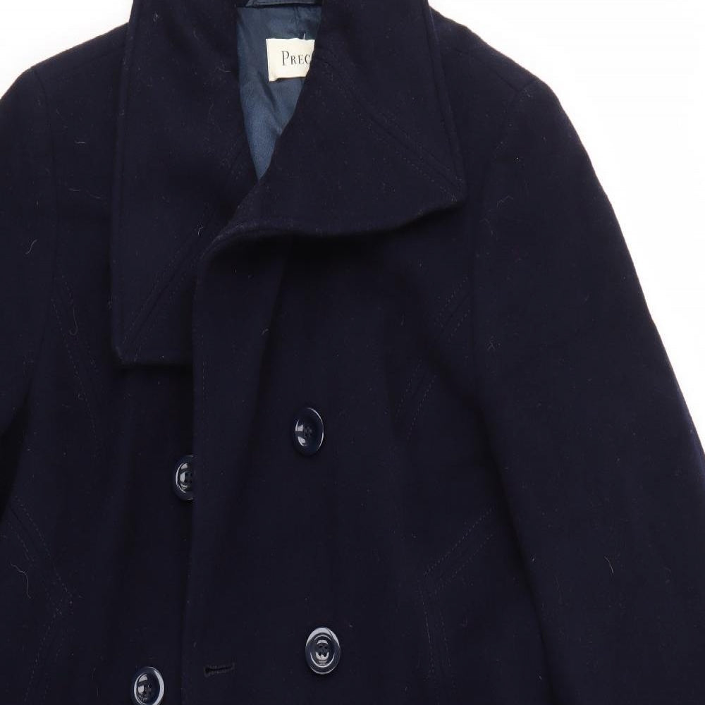 Precis Womens Blue   Overcoat Coat Size 12