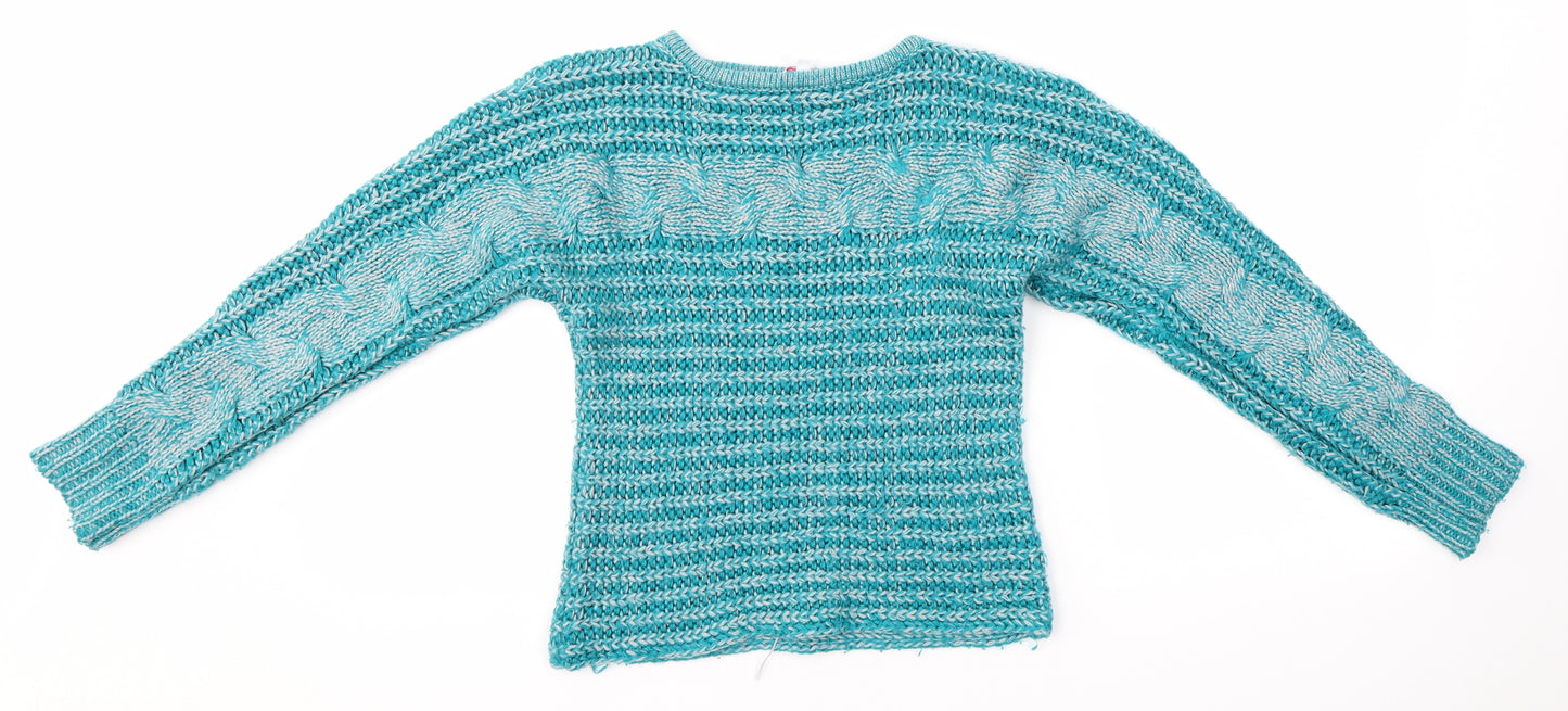 Miss Evie Girls Blue   Pullover Jumper Size 11-12 Years