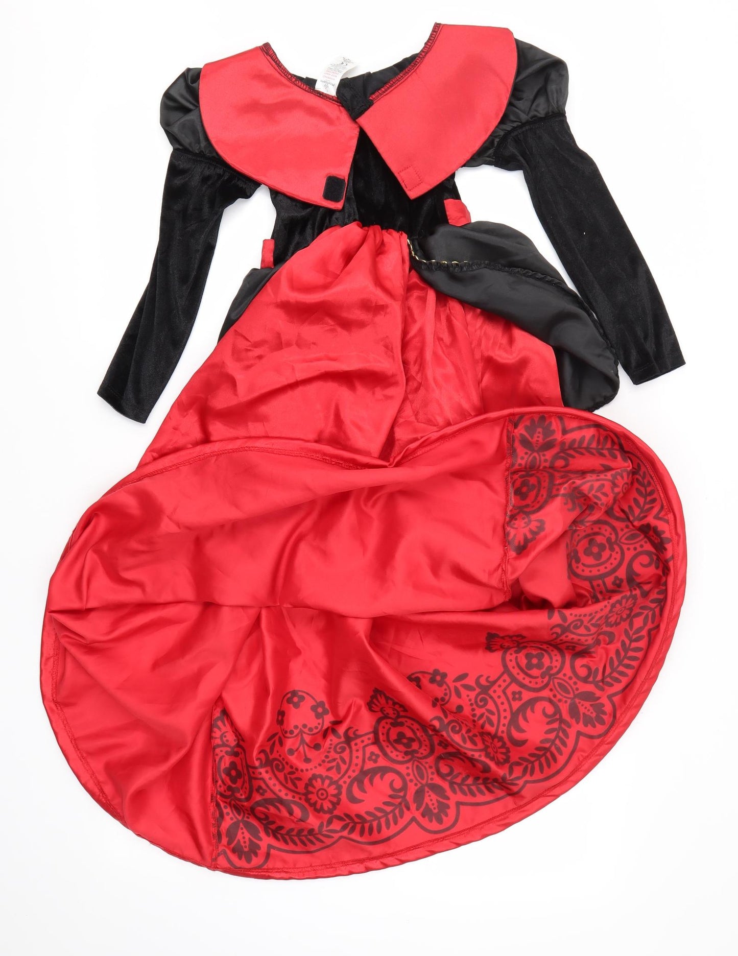 Morrisons Girls Multicoloured   A-Line  Size 7-8 Years  - Halloween Costume Dress Up Skeleton