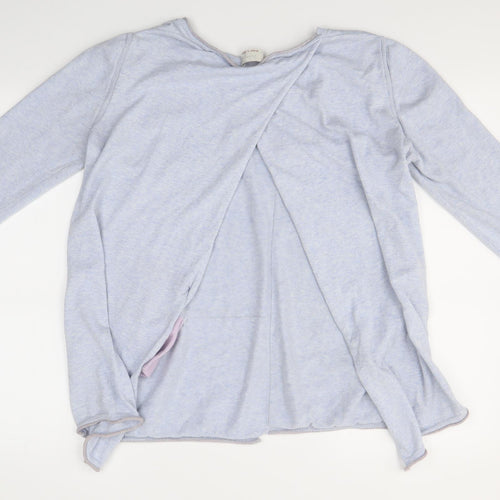 Wrap Womens Blue   Pullover Jumper Size 16  - Open back