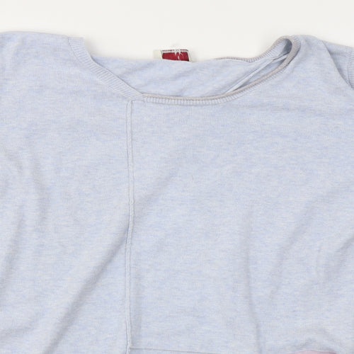 Wrap Womens Blue   Pullover Jumper Size 16  - Open back