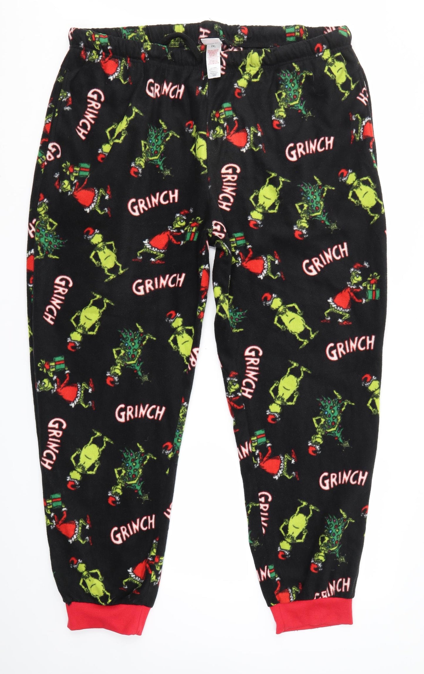 Primark Mens Multicoloured Solid   Pyjama Set Size 2XL  - The Grinch