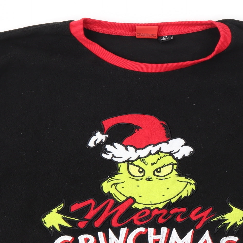 Primark Mens Multicoloured Solid   Pyjama Set Size 2XL  - The Grinch