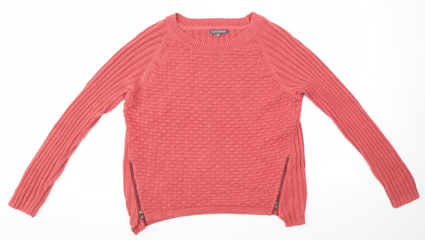 Laura Ashley Womens Pink   Pullover Jumper Size 18