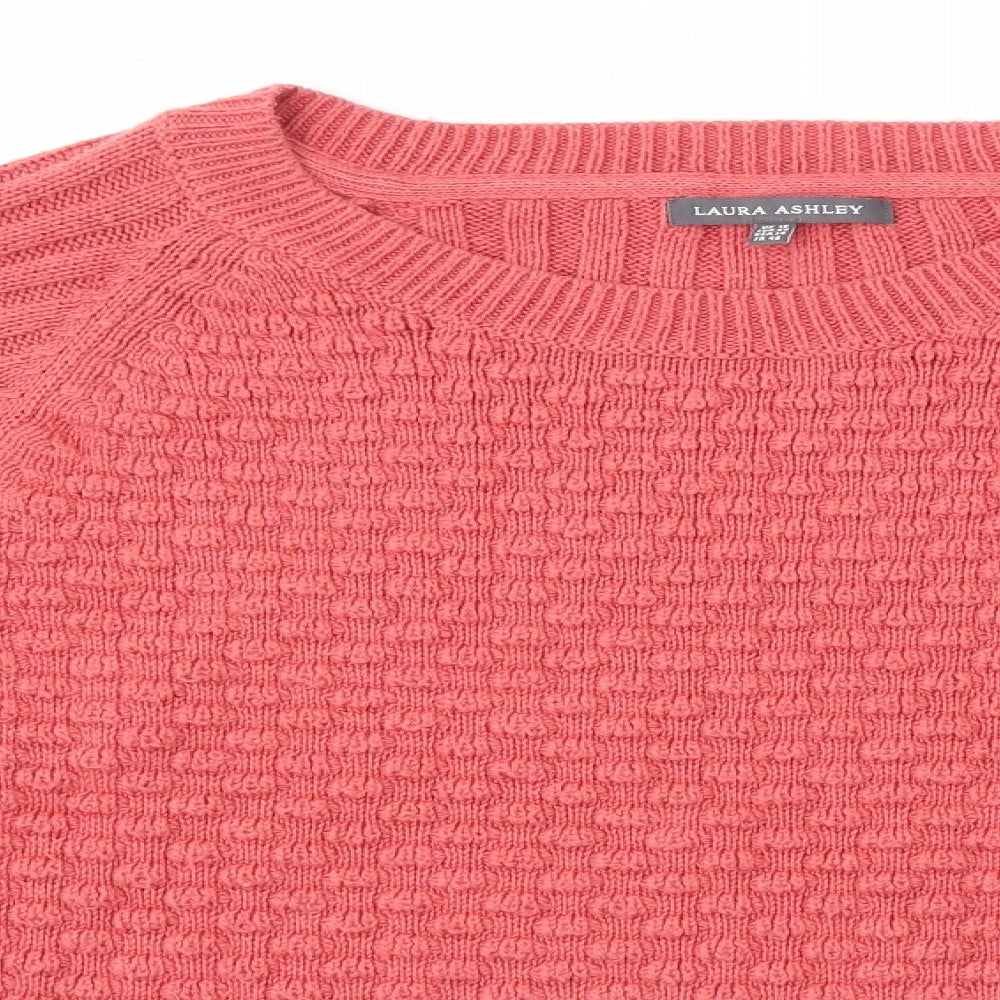Laura Ashley Womens Pink   Pullover Jumper Size 18