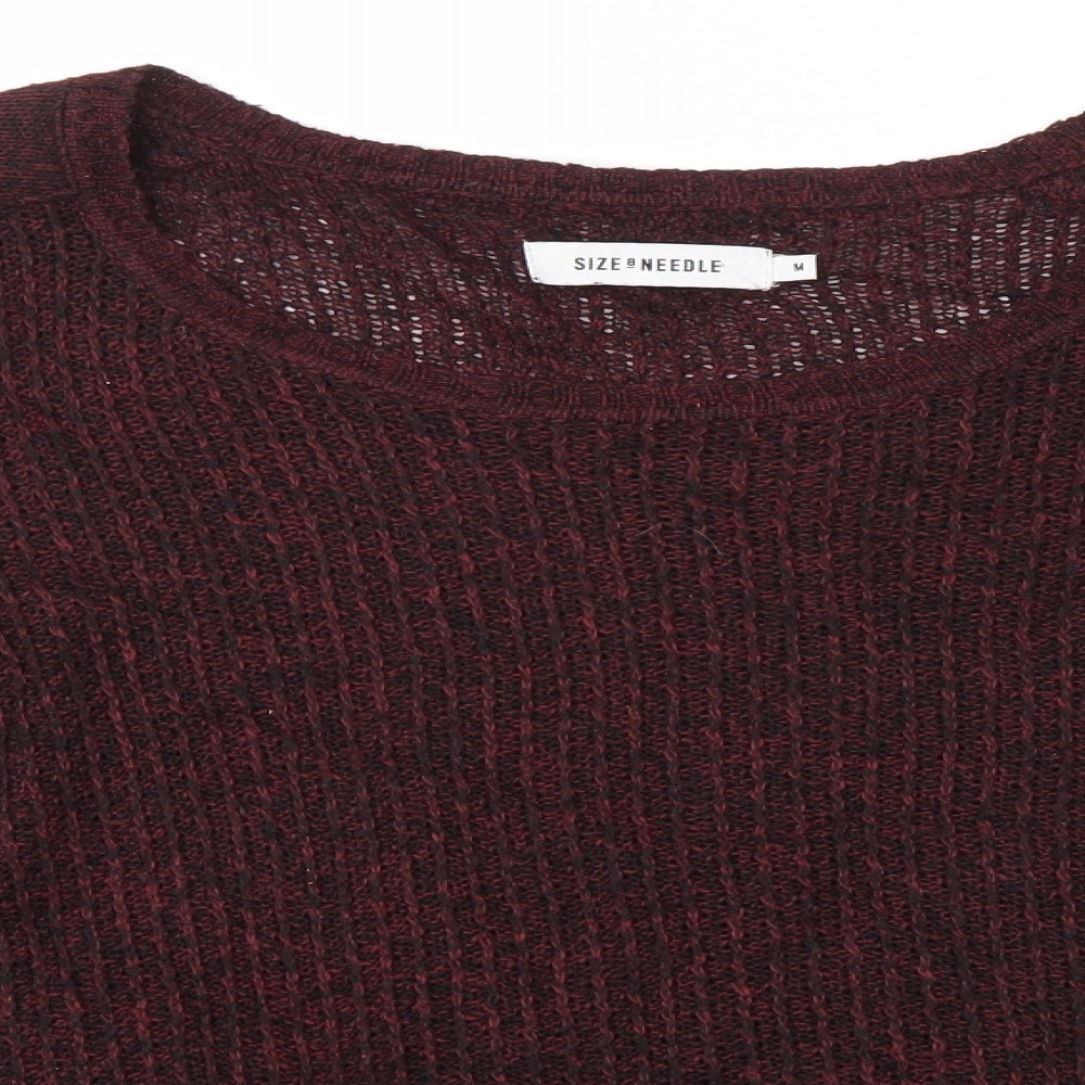 Size 8 Needle Womens Red   Pullover Jumper Size M