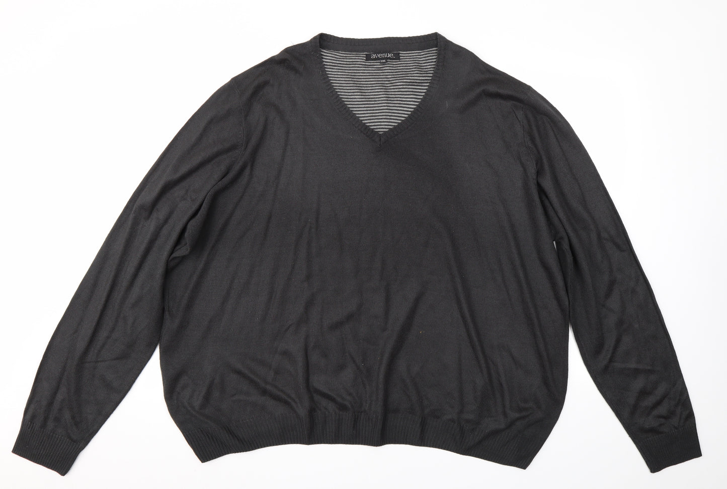 Avenue Mens Grey   Pullover Jumper Size 2XL