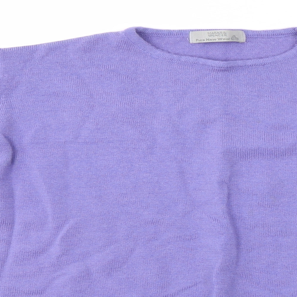 M&S Womens Purple   Pullover Jumper Size 14