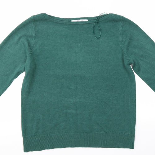 Vida Vi Womens Green   Pullover Jumper Size L