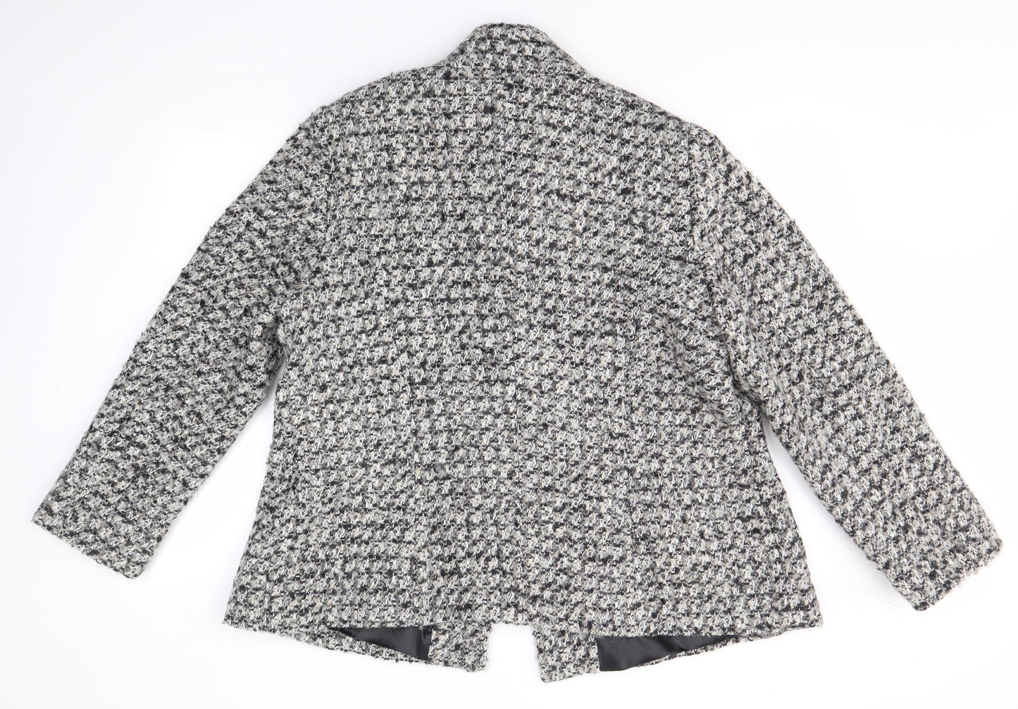 M&S Womens Grey   Overcoat Coat Size 22