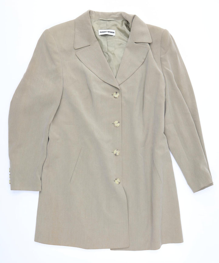 Gerry Weber Womens Brown Overcoat Coat Size 18