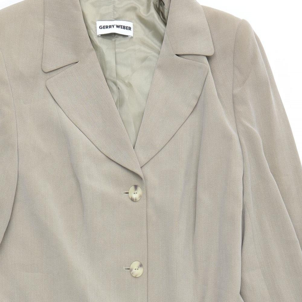 Gerry Weber Womens Brown   Overcoat Coat Size 18