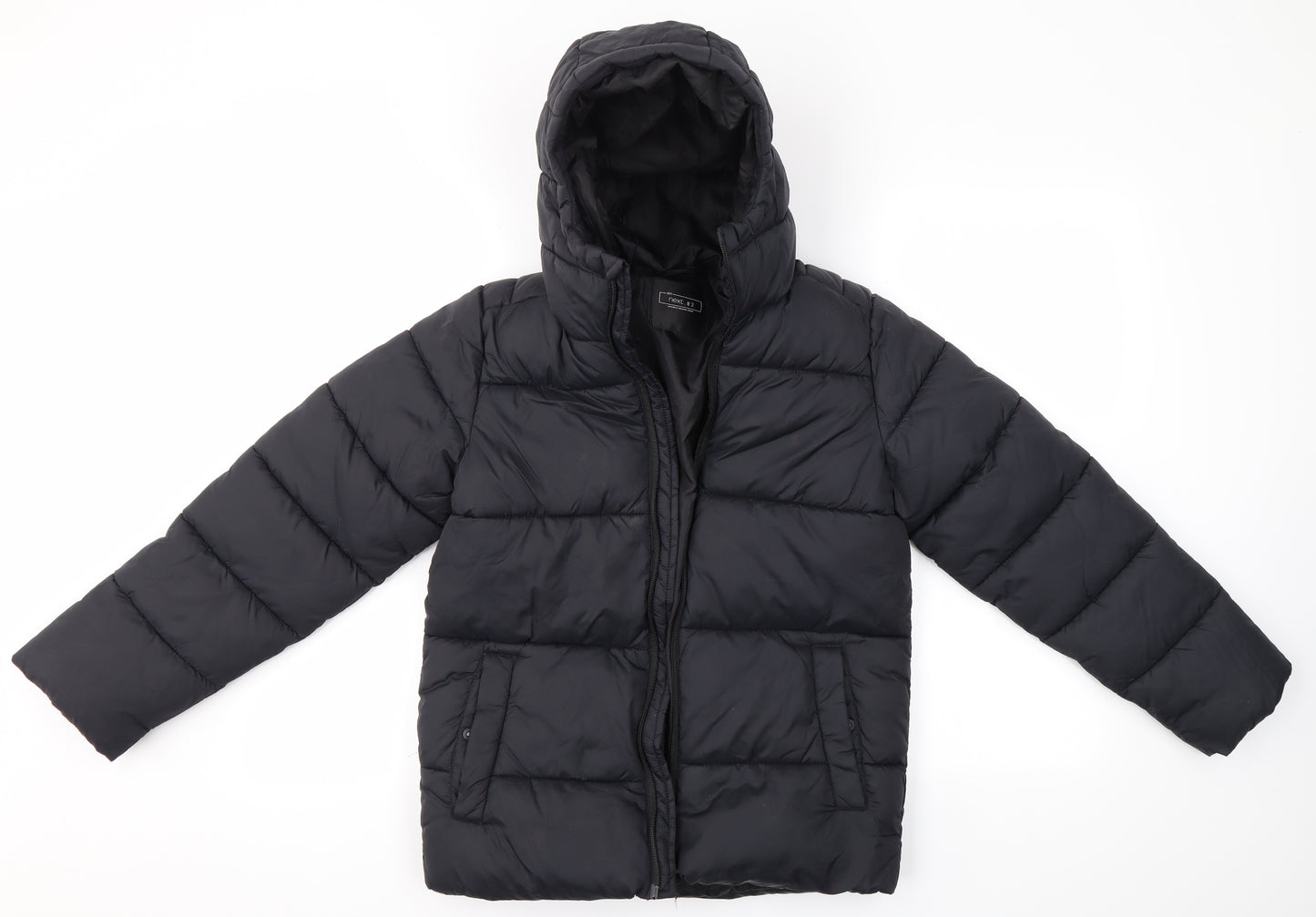 NEXT Boys Black   Overcoat Coat Size 10 Years