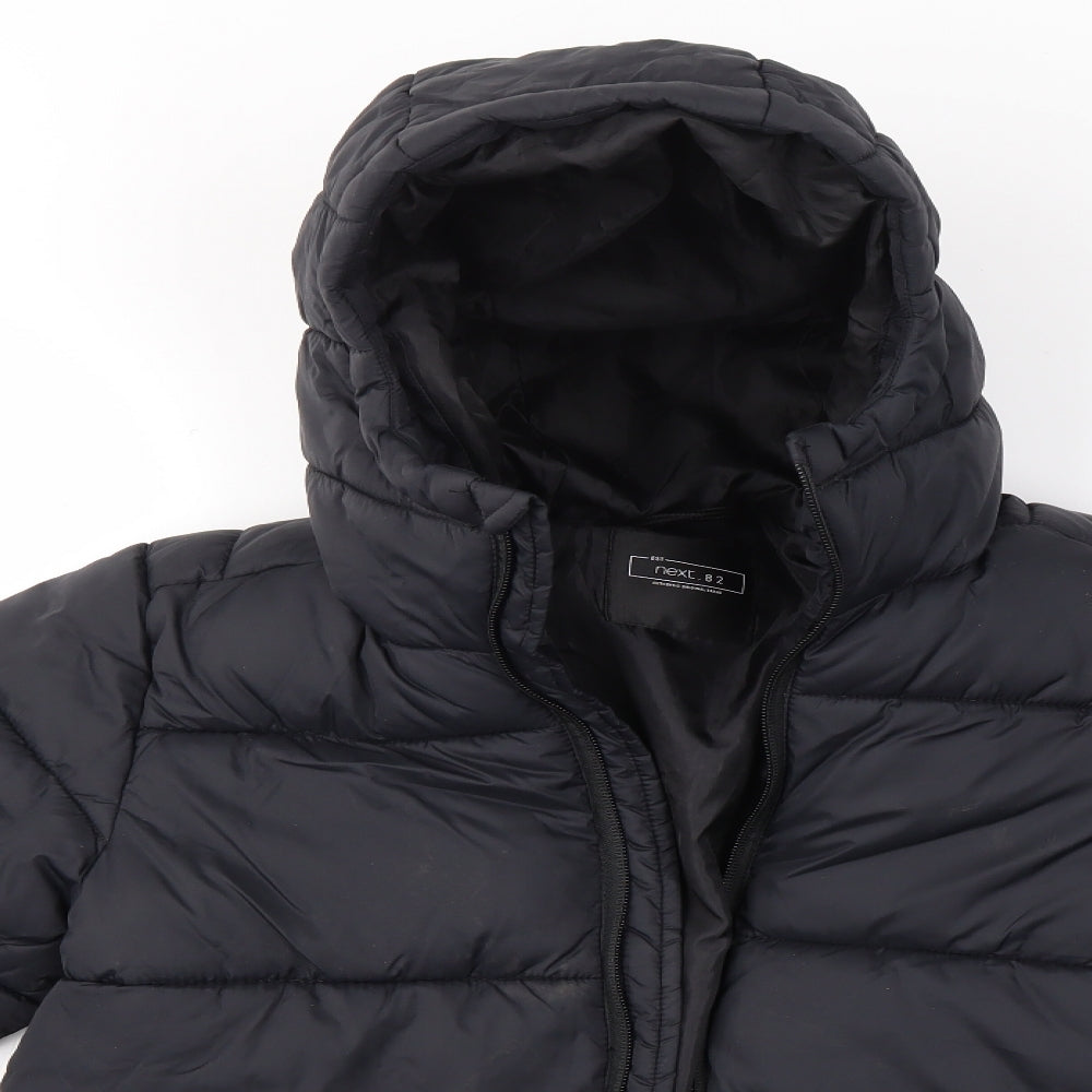 NEXT Boys Black   Overcoat Coat Size 10 Years