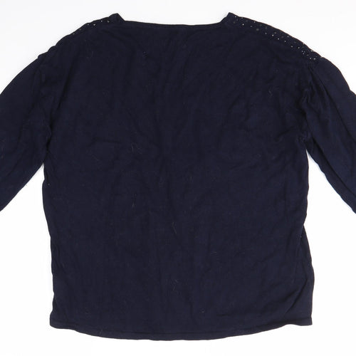 M&S Womens Blue   Pullover Jumper Size 20
