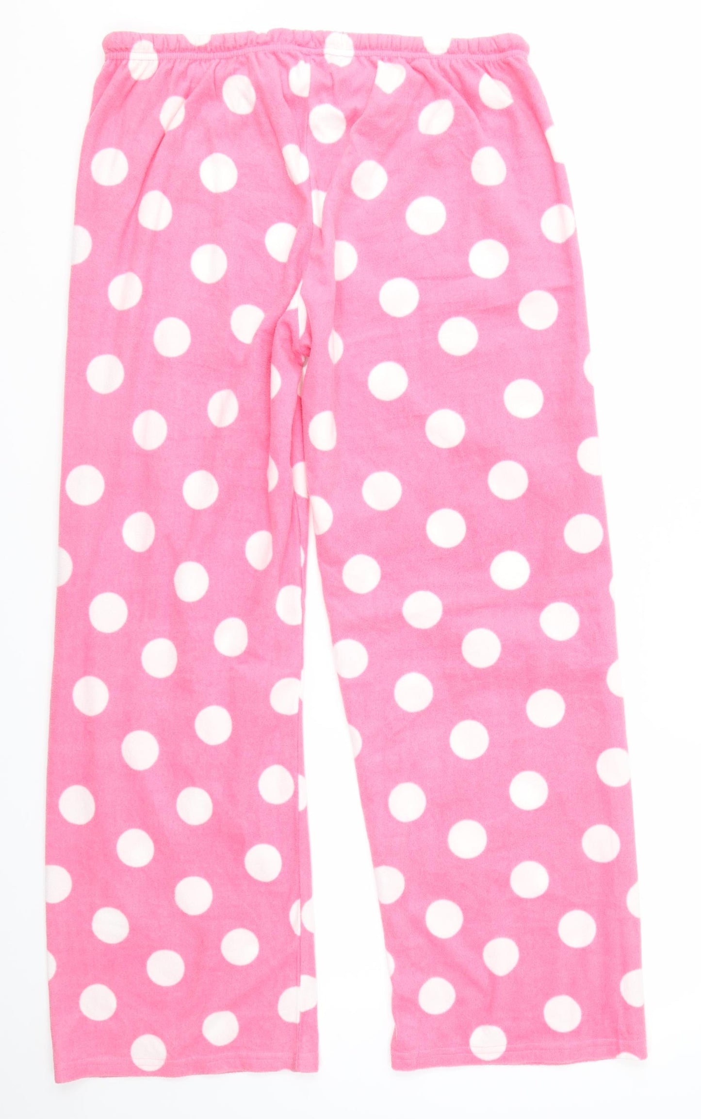 Preworn Womens Pink Polka Dot   Pyjama Pants Size 16