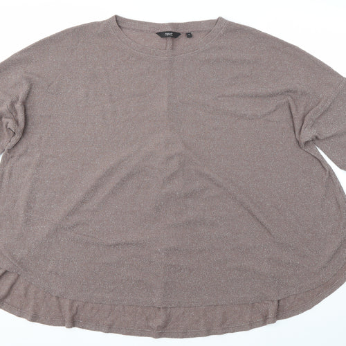 NEXT Womens Brown   Basic Blouse Size 14