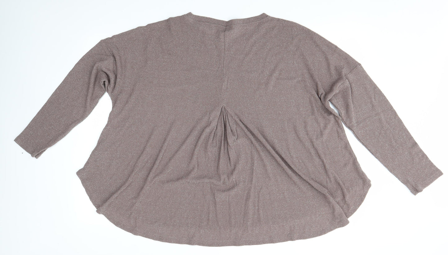 NEXT Womens Brown   Basic Blouse Size 14