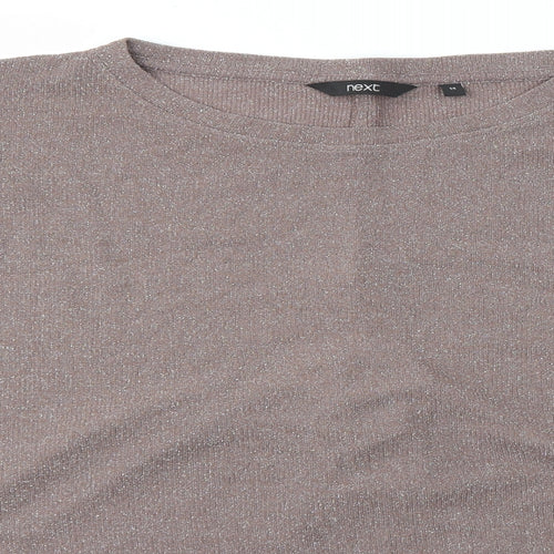 NEXT Womens Brown   Basic Blouse Size 14