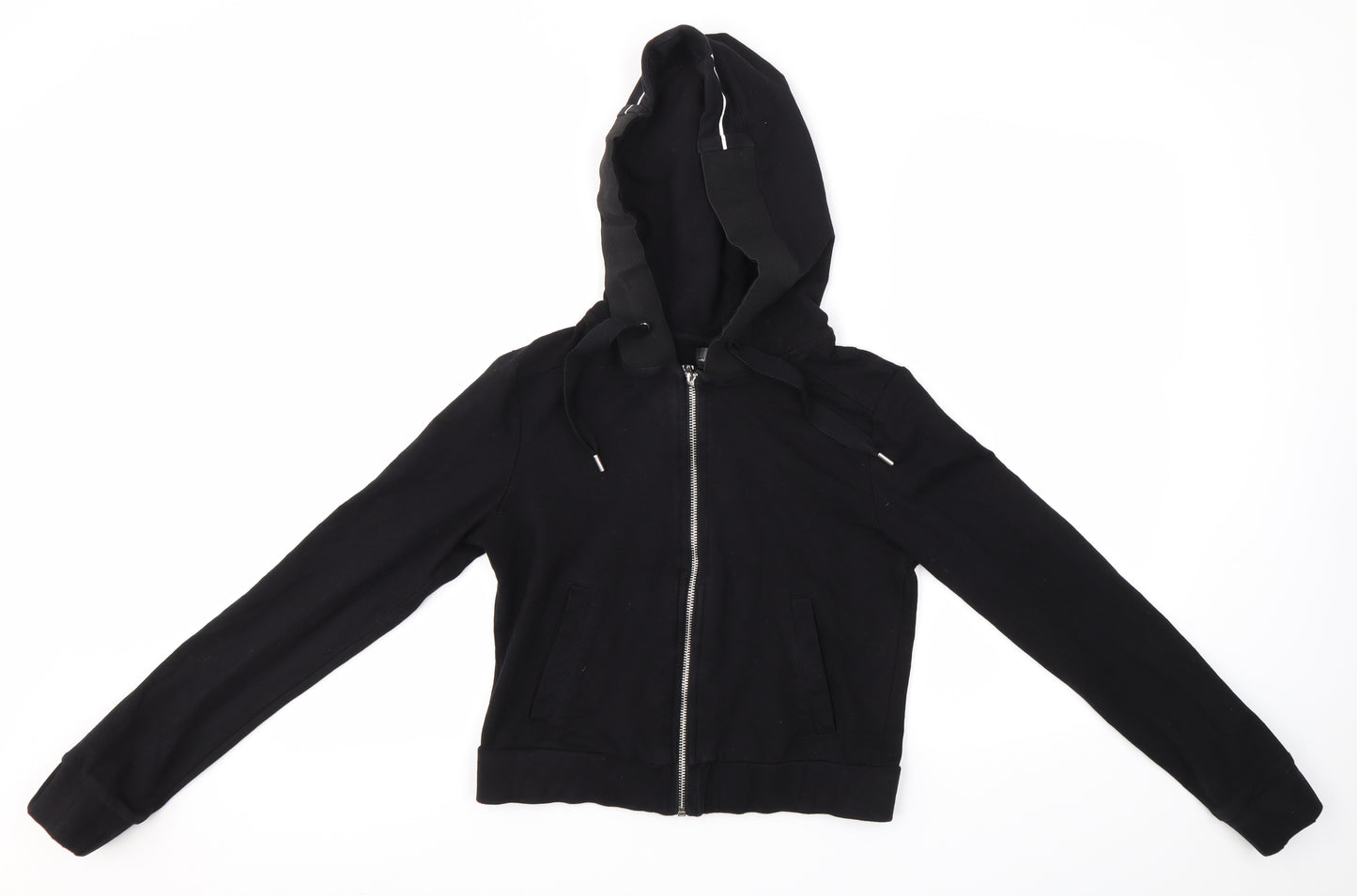 Maniere de Voir Womens Black   Full Zip Hoodie Size S