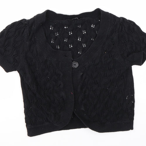 Dorothy Perkins Womens Black   Cardigan Jumper Size 8