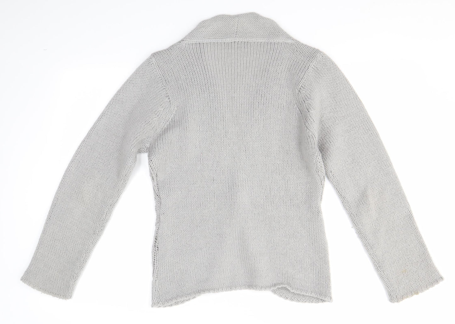 M&S Womens Grey   Cardigan Jumper Size 14