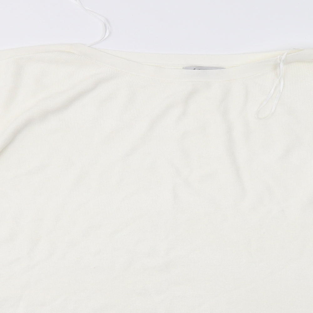 Soon Womens White   Pullover Jumper Size 18