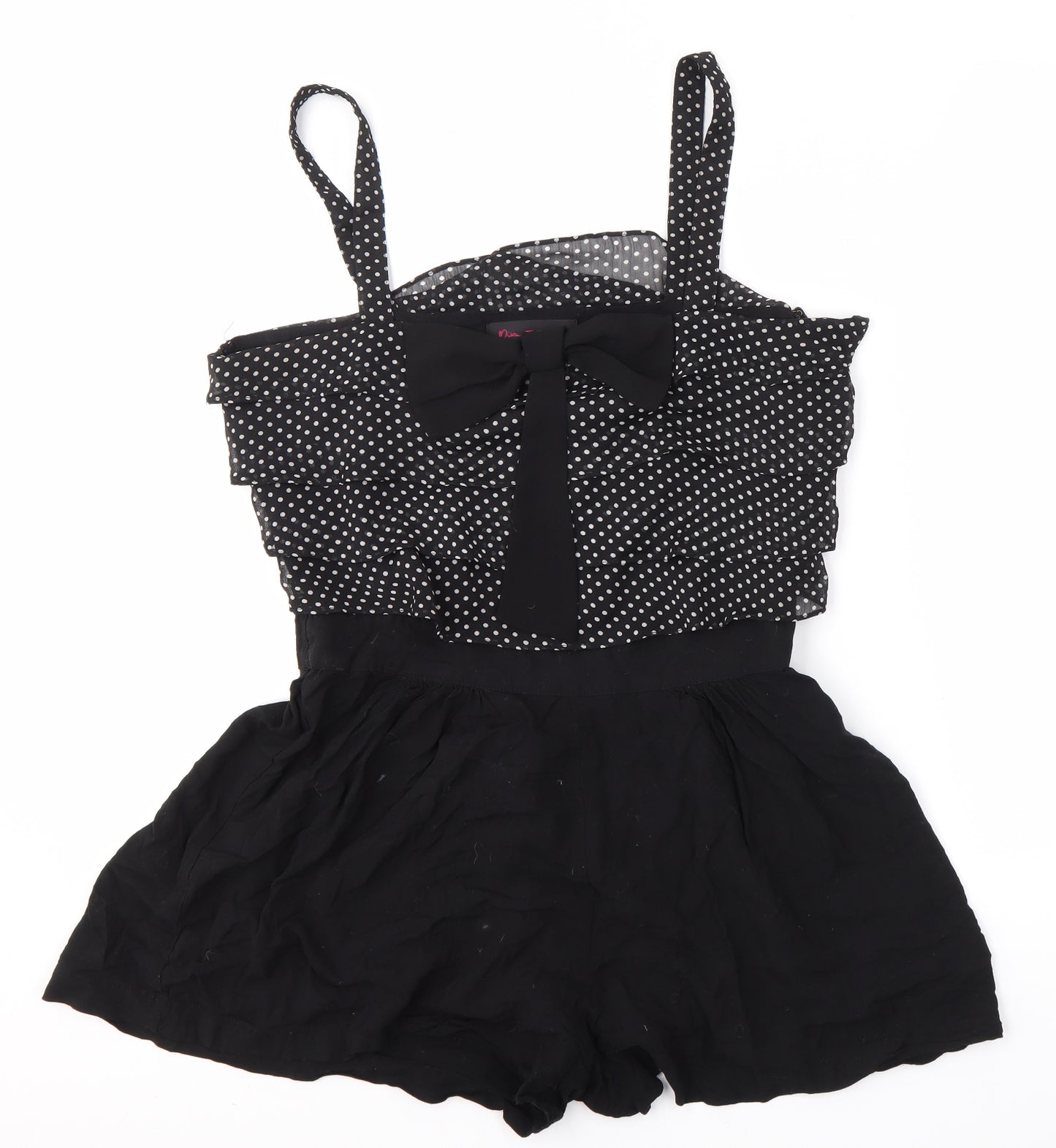 Miss Selfridge Womens Black   Playsuit One-Piece Size 12