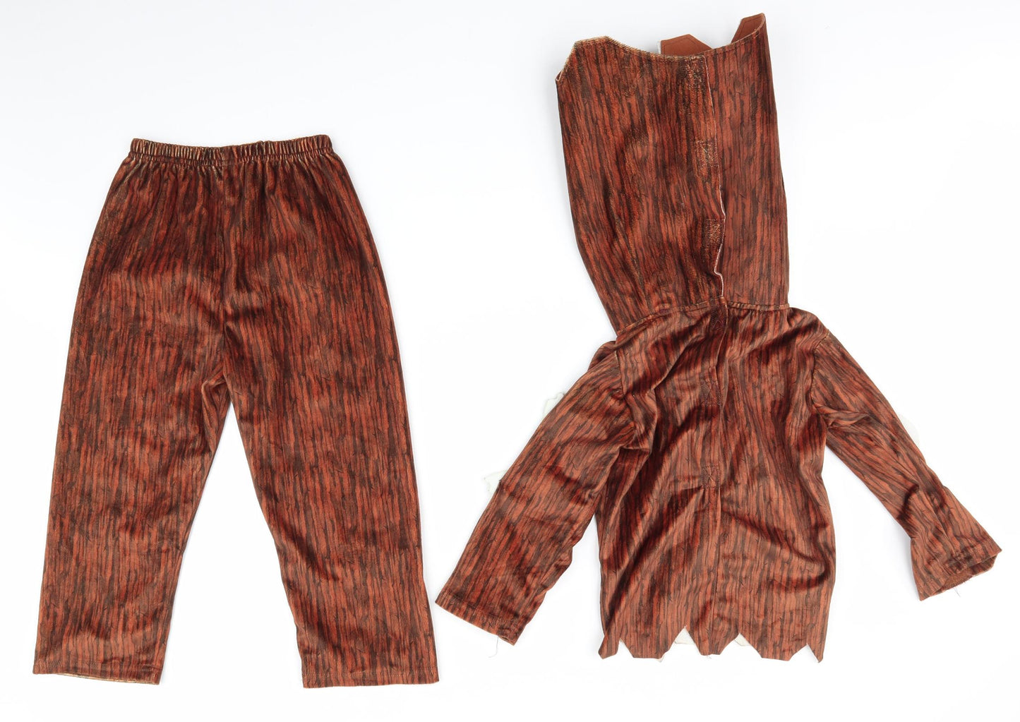 TU Boys Brown Floral   One Piece Size 5-6 Years  - Stick Man Fancy Dress Outfit