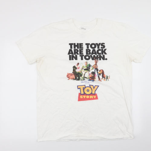 Disney Mens Ivory    T-Shirt Size XL  - Toy Story