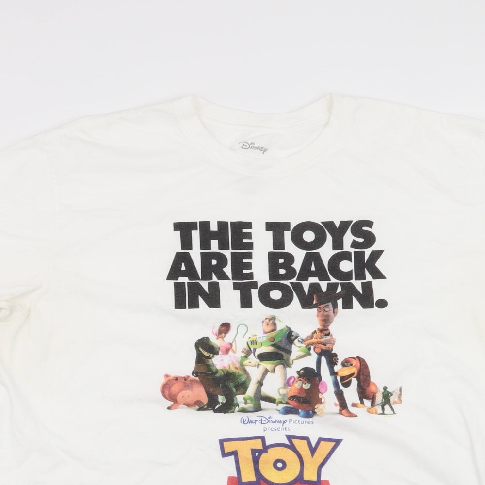 Disney Mens Ivory    T-Shirt Size XL  - Toy Story
