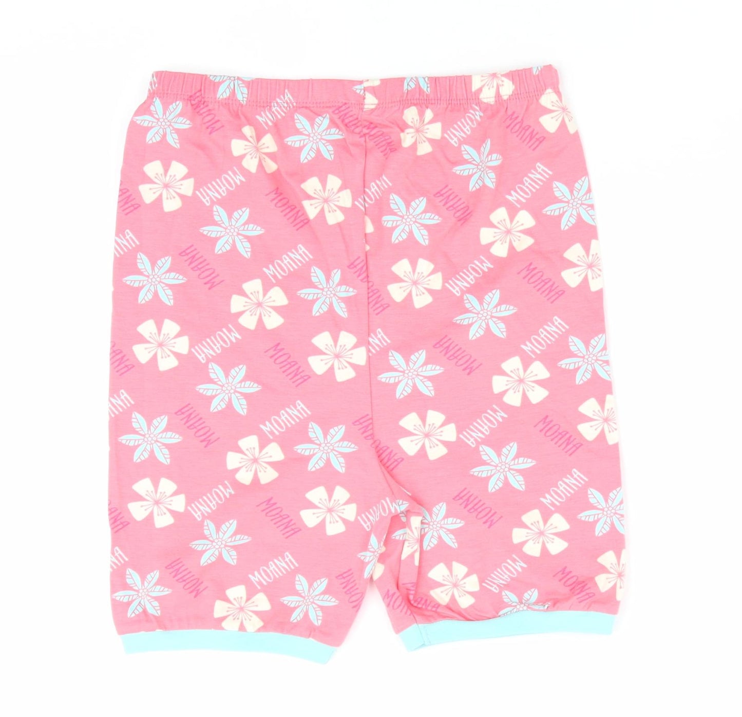 Character.Com Girls Pink Floral   Pyjama Pants Size 12 Years  - Blue Yellow Flowers