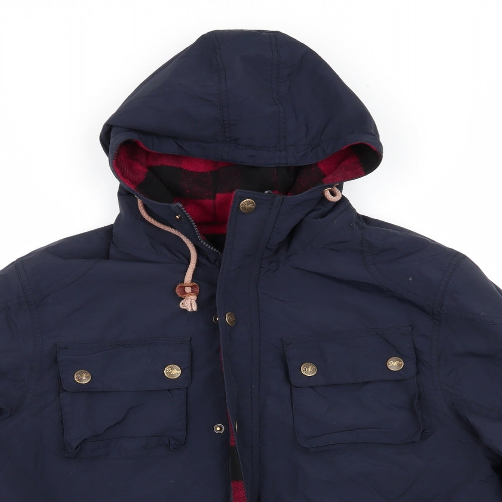 Duffer Mens Blue   Anorak Coat Size S