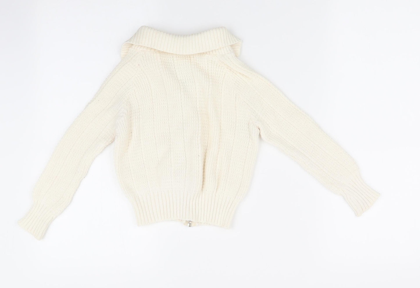 Delamere Girls Ivory   Cardigan Jumper Size 5-6 Years  - Collared