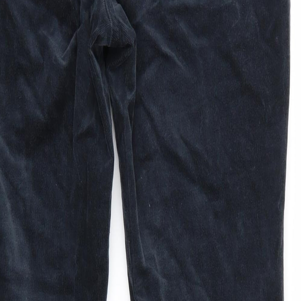Marks and Spencer Womens Blue   Trousers  Size 12 L29 in - Very fine cord Bootcut