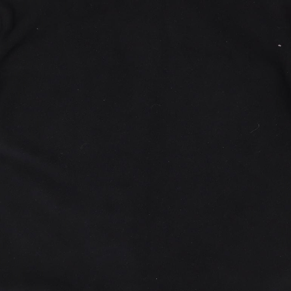 TU Womens Black   Basic Button-Up Size 14  - Fleece Feel Exterior
