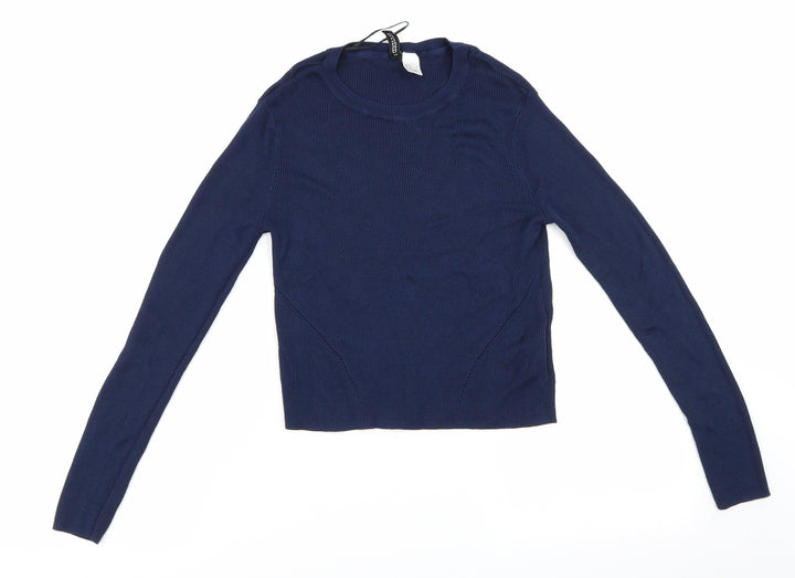 Divided Womens Blue Pullover Jumper Size 10