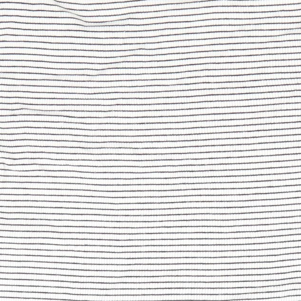 Divided Womens Black Striped  Tunic T-Shirt Size M