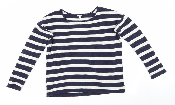Gap Womens Blue Striped  Pullover Jumper Size L  - Blue and white stripe